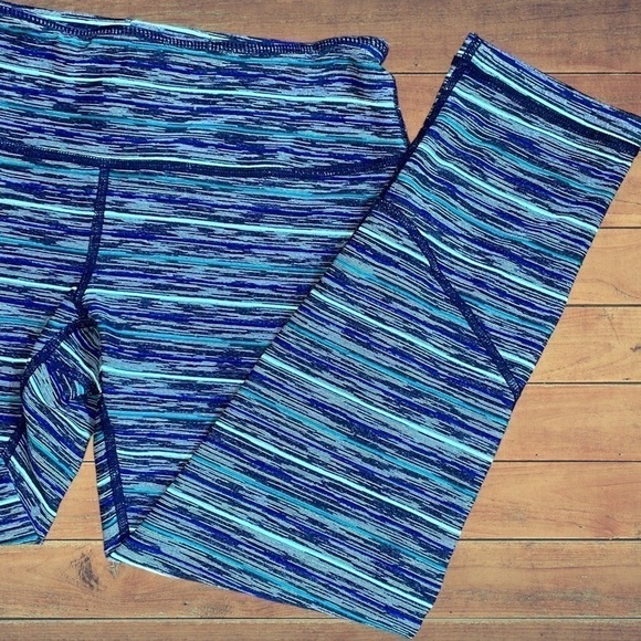 Nordstrom Zella XS Striped Athletic Capri Leggings • Multicolored • Knit  NWOT - Picture 6 of 16